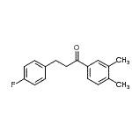 CAS 登录号：898768-37-1， 1-(3,4-二甲基苯基)-3-(4-氟苯基)-1-丙酮