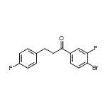 CAS#: 898768-43-9, 1-(4-Bromo-3-fluorophenyl)-3-(4-fluorophenyl)-1-propanone