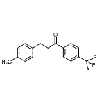 CAS 登录号：898769-04-5， 3-(4-甲基苯基)-1-[4-(三氟甲基)苯基]-1-丙酮