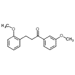 CAS 登录号：898769-67-0， 3-(2-甲氧基苯基)-1-(3-甲氧基苯基)-1-丙酮