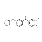 CAS#: 898770-54-2, (4-Chloro-3-fluorophenyl)[3-(1-pyrrolidinylmethyl)phenyl]methanone