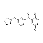 CAS 登录号：898770-80-4， (2,5-二氯苯基)[3-(1-吡咯烷基甲基)苯基]甲酮