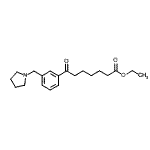 CAS#: 898771-10-3, Ethyl 7-oxo-7-[3-(1-pyrrolidinylmethyl)phenyl]heptanoate