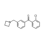 CAS#: 898771-87-4, [3-(1-Azetidinylmethyl)phenyl](2-chlorophenyl)methanone