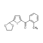 CAS#: 898773-17-6, [5-(1,3-Dioxolan-2-yl)-2-thienyl](2-methylphenyl)methanone