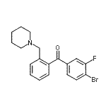 CAS 登录号：898773-39-2， (4-溴-3-氟苯基)[2-(1-哌啶基甲基)苯基]甲酮