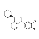 CAS 登录号：898773-45-0， (3-氯-4-氟苯基)[2-(1-哌啶基甲基)苯基]甲酮