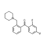 CAS 登录号：898773-75-6， (2,4-二氟苯基)[2-(1-哌啶基甲基)苯基]甲酮