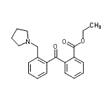 CAS#: 898774-29-3, Ethyl 2-[2-(1-pyrrolidinylmethyl)benzoyl]benzoate