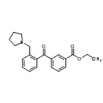 CAS 登录号：898774-32-8， 乙基3-[2-(1-吡咯烷基甲基)苯甲酰基]苯甲酸酯