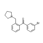 CAS#: 898774-44-2, (3-Bromophenyl)[2-(1-pyrrolidinylmethyl)phenyl]methanone