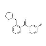 CAS 登录号：898774-53-3， (3-氟苯基)[2-(1-吡咯烷基甲基)苯基]甲酮