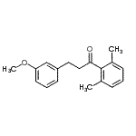 CAS 登录号：898774-80-6， 1-(2,6-二甲基苯基)-3-(3-甲氧基苯基)-1-丙酮