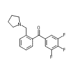 CAS#: 898775-12-7, [2-(1-Pyrrolidinylmethyl)phenyl](3,4,5-trifluorophenyl)methanone