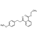 CAS 登录号：898775-62-7， 乙基2-[3-(4-甲氧基苯基)丙酰]苯甲酸酯