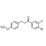 CAS#: 898775-92-3, 1-(4-Bromo-3-fluorophenyl)-3-(4-methoxyphenyl)-1-propanone