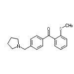 CAS 登录号：898776-20-0， [2-(甲硫基)苯基][4-(1-吡咯烷基甲基)苯基]甲酮