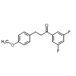 CAS 登录号：898776-43-7， 1-(3,5-二氟苯基)-3-(4-甲氧基苯基)-1-丙酮