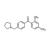 CAS#: 898776-44-8, (2,4-Dimethylphenyl)[4-(1-pyrrolidinylmethyl)phenyl]methanone