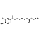 CAS#: 898776-90-4, Ethyl 8-(3-bromo-4-methylphenyl)-8-oxooctanoate
