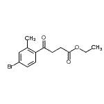 CAS 登录号：898776-92-6， 乙基4-(4-溴-2-甲基苯基)-4-氧代丁酸酯