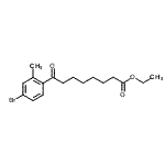 CAS#: 898777-00-9, Ethyl 8-(4-bromo-2-methylphenyl)-8-oxooctanoate