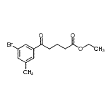 CAS 登录号：898777-06-5， 乙基5-(3-溴-5-甲基苯基)-5-氧代戊酸酯