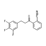 CAS 登录号：898777-70-3， 2-[3-(3,4,5-三氟苯基)丙酰]苯甲腈