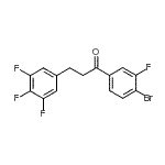 CAS 登录号：898778-15-9， 1-(4-溴-3-氟苯基)-3-(3,4,5-三氟苯基)-1-丙酮