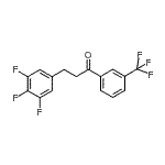 CAS#: 898778-33-1, 1-[3-(Trifluoromethyl)phenyl]-3-(3,4,5-trifluorophenyl)-1-propanone