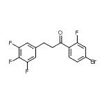 CAS 登录号：898778-39-7， 1-(4-溴-2-氟苯基)-3-(3,4,5-三氟苯基)-1-丙酮