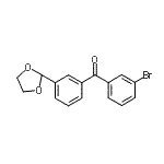 CAS 登录号：898779-15-2， (3-溴苯基)[3-(1,3-二氧戊环-2-基)苯基]甲酮