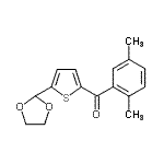 CAS#: 898779-22-1, (2,5-Dimethylphenyl)[5-(1,3-dioxolan-2-yl)-2-thienyl]methanone