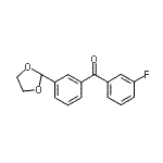 CAS#: 898779-24-3, [3-(1,3-Dioxolan-2-yl)phenyl](3-fluorophenyl)methanone