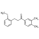 CAS 登录号：898780-01-3， 1-(3,4-二甲基苯基)-3-[2-(甲硫基)苯基]-1-丙酮