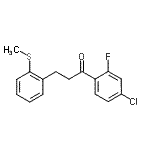 CAS 登录号：898780-40-0， 1-(4-氯-2-氟苯基)-3-[2-(甲硫基)苯基]-1-丙酮