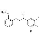 CAS 登录号：898780-63-7， 3-[2-(甲硫基)苯基]-1-(3,4,5-三氟苯基)-1-丙酮