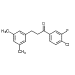 CAS 登录号：898780-76-2， 1-(4-氯-3-氟苯基)-3-(3,5-二甲基苯基)-1-丙酮
