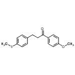 CAS 登录号：898780-85-3， 1-(4-甲氧基苯基)-3-[4-(甲硫基)苯基]-1-丙酮