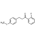 CAS 登录号：898781-51-6， 1-(2-氟苯基)-3-[4-(甲硫基)苯基]-1-丙酮
