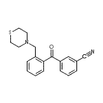 CAS#: 898781-56-1, 3-[2-(4-Thiomorpholinylmethyl)benzoyl]benzonitrile