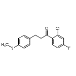 CAS#: 898781-61-8, 1-(2-Chloro-4-fluorophenyl)-3-[4-(methylsulfanyl)phenyl]-1-propanone