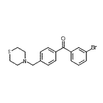 CAS#: 898782-59-7, (3-Bromophenyl)[4-(4-thiomorpholinylmethyl)phenyl]methanone