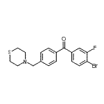 CAS#: 898782-83-7, (4-Bromo-3-fluorophenyl)[4-(4-thiomorpholinylmethyl)phenyl]methanone