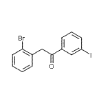 CAS 登录号：898783-84-1， 2-(2-溴苯基)-1-(3-碘苯基)乙酮