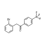 CAS 登录号：898784-18-4， 2-(2-溴苯基)-1-[4-(三氟甲基)苯基]乙酮