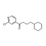 CAS#: 898785-48-3, 1-(2-Chloro-4-pyridinyl)-4-cyclohexyl-1-butanone