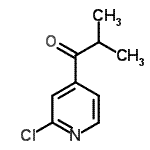 CAS#: 898785-53-0, 1-(2-Chloro-4-pyridinyl)-2-methyl-1-propanone