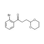 CAS#: 898785-66-5, 1-(2-Bromophenyl)-3-(1,3-dioxan-2-yl)-1-propanone