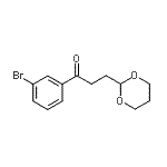 CAS 登录号：898785-68-7， 1-(3-溴苯基)-3-(1,3-二恶烷-2-基)-1-丙酮